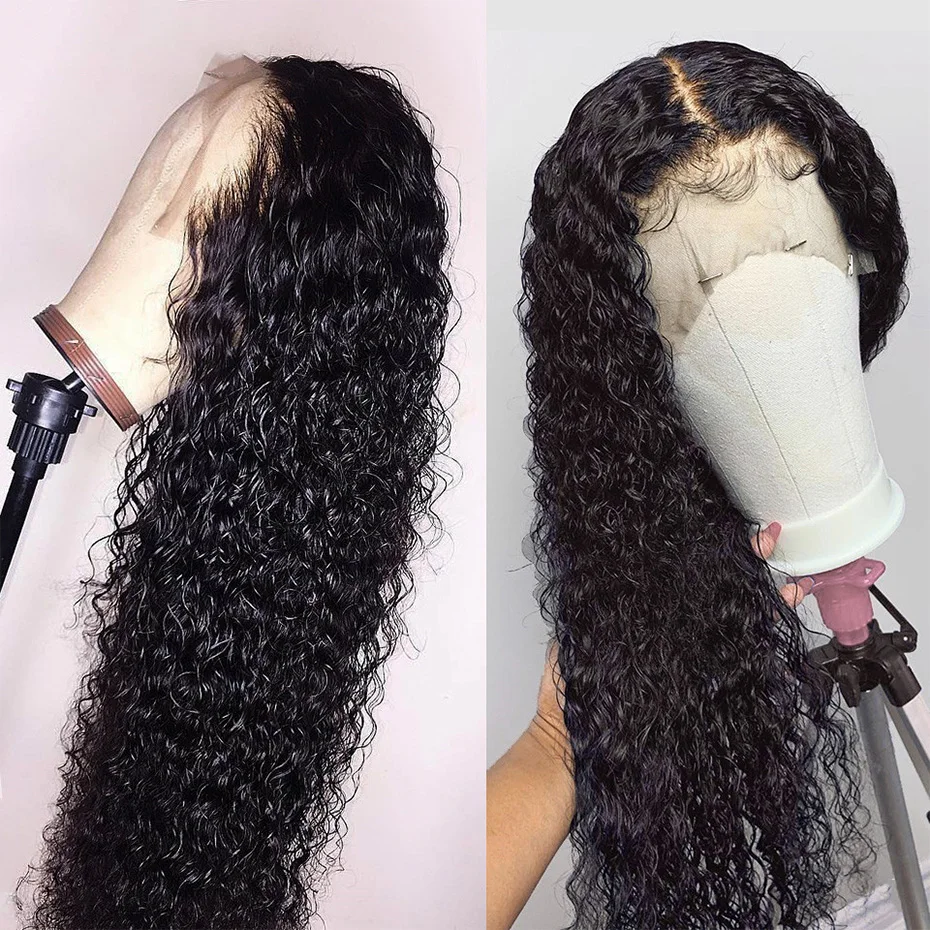Curly HD Transparent Lace Front Human Hair Wigs For Women Brazilian Curly Human Hair Wigs Remy Bob 13x4 human hair wig lace front wig human hair wigs front lace wig