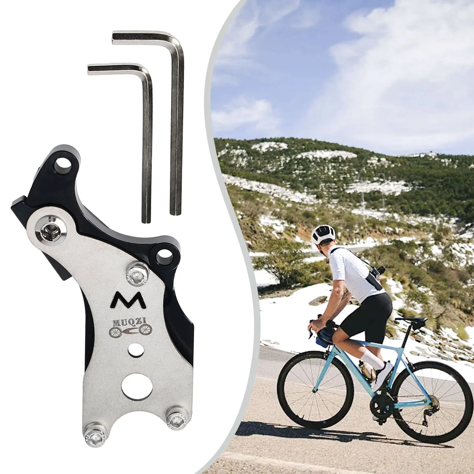 

Converter Conversion Disc Brake Adapter Cycling Disc Brake Road W/ Wrench Adapter Bicycle Conversion Converter