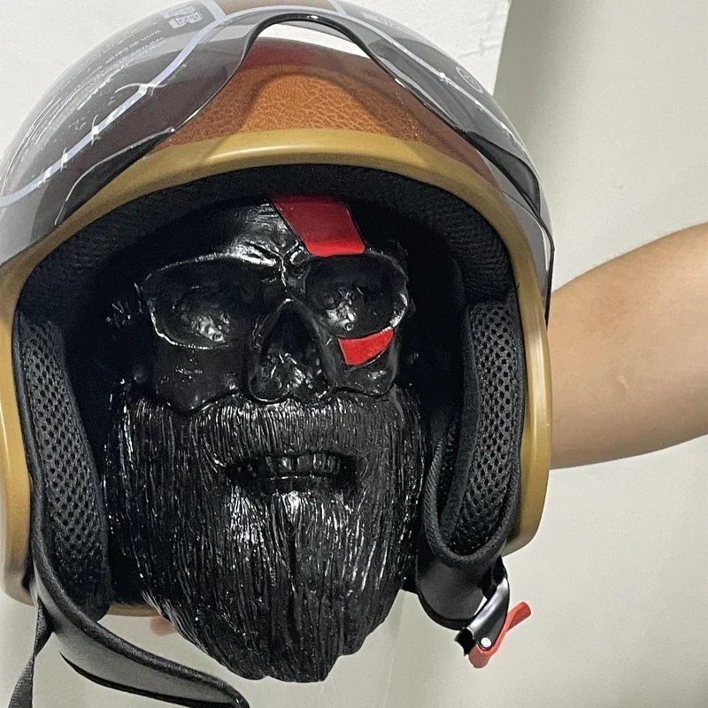 Creative Adult Motorcycle Helmet Holder Halloween skull Decoration Helmet rack Wall Mounted Helmet stand decor for Halloween