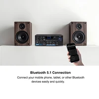 Woopker AK35/AK45/AK45 Pro/AK55 Digital Amplifier Bluetooth Sound Amplifier 2 Channel HIFi FM USB Audio Amp For Home Car Karaoke 3