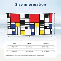 Piet Mondrian De Stijl Beach Towel Soft Microfiber Quick Dry Absorbent Quick Towels For Swimming 2