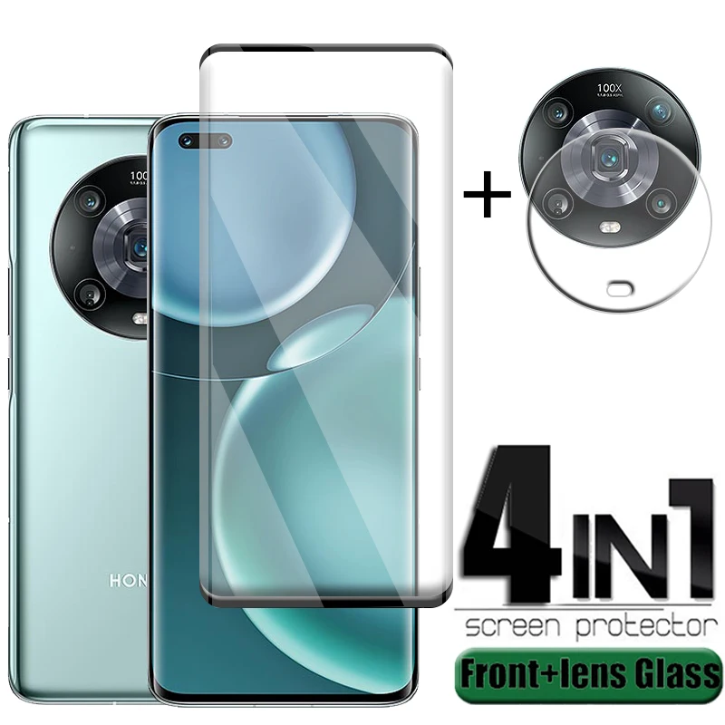 4 In 1 Per Huawei Honor Magic 4 Pro Glass Per Honor Magic 4 Pro Glass Full 9H Pellicola Salvaschermo Per Honor Magic 4 Pro Pellicola Per Lenti