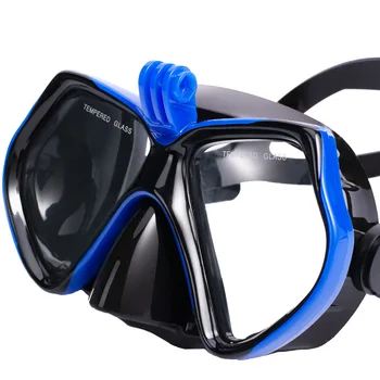 Diving Mask Swimming Goggles For GoPro Underwater Sports Camera Tempered Glass Professional Scuba Dry Snorkel Tube Adults Youth 5