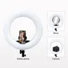 Yidoblo Black FD-480II LED Light Ring Kit Bi-color 96w Selfie Light Video Ring Light Lamp with Light Stand Bag Led Makeup Right 6