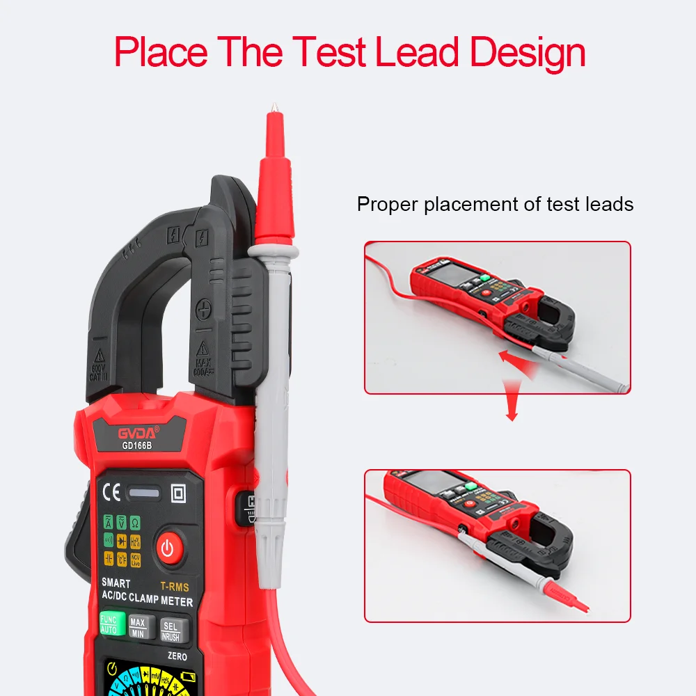 Achetez GVDA GD168B Mettrement de Prince Muttrique Multimètre Numérique  True RMS Auto Range NCV DC AC Tester de Tension de Chine