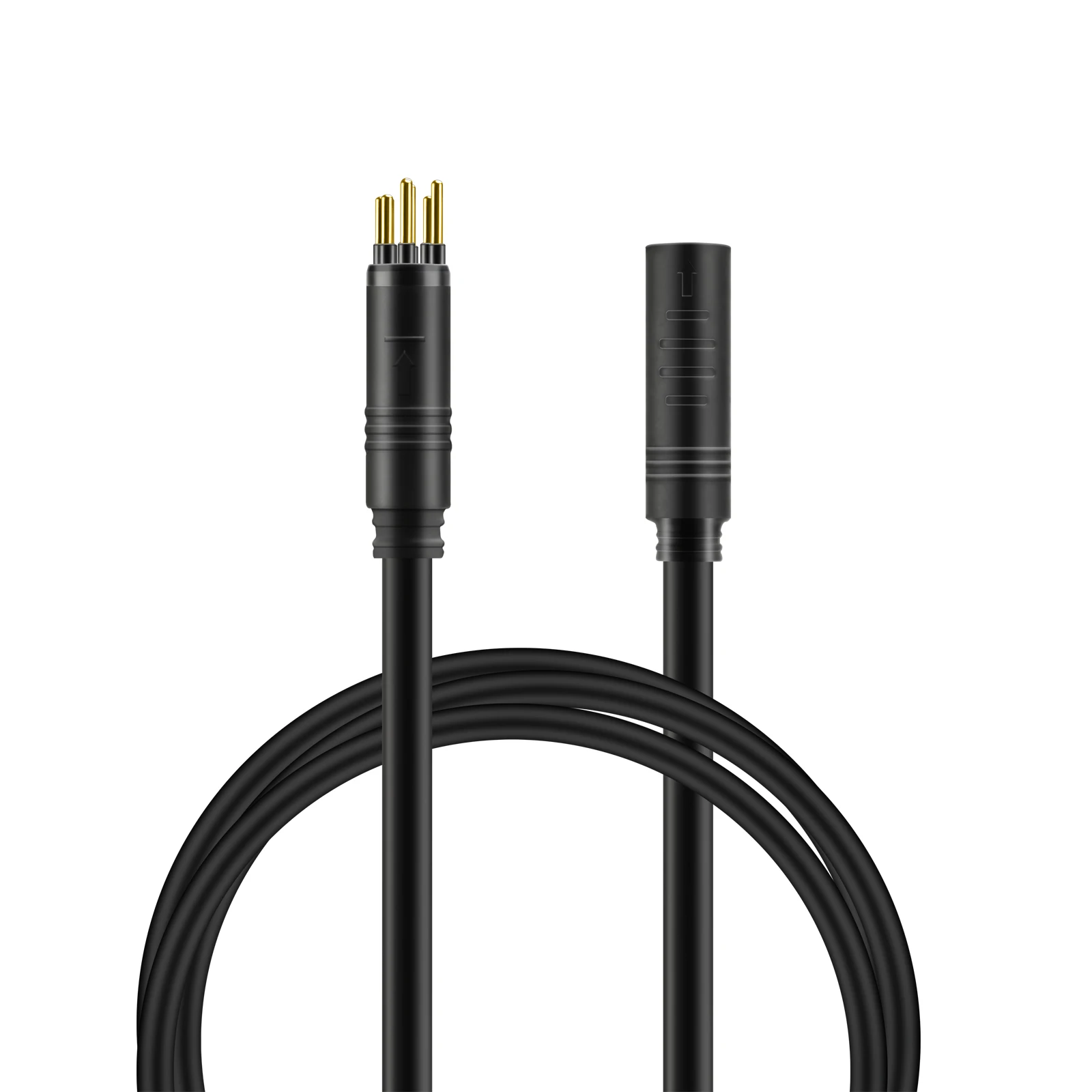 Electric Bike Plug Connector Electric Bicycle Cable 9-pin E-Bike Hub Motor Extension Cable &ndash; Female to Male Connector (60/120cm) Golden & SM Type Available