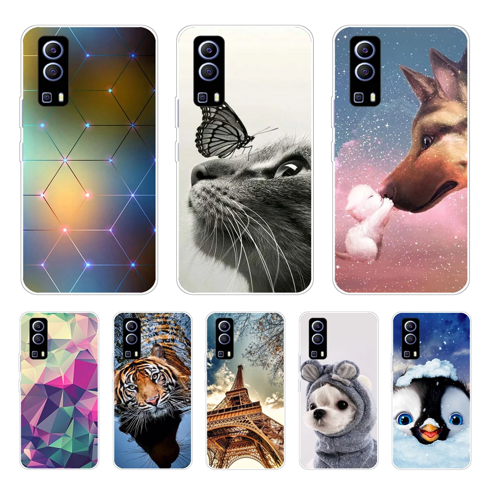 For Coque Vivo Y72 5G Case Silicon Back Cover Phone Case For Vivo Y72 5G Cases Soft Bumper Funda For Vivo Y 72 5G 6.58&Shells