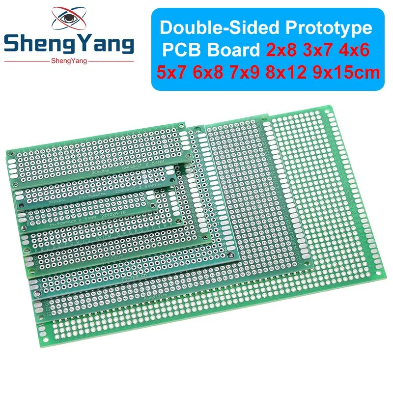 TZT%209x15%208x12%207x9%206x8%205x7%204x6%203x7%202x8%20cm%20Double%20Side%20Prototype%20Diy%20Universal%20Printed%20Circuit%20Board%20Protoboard%20For%20Arduino%20-%20Image%202