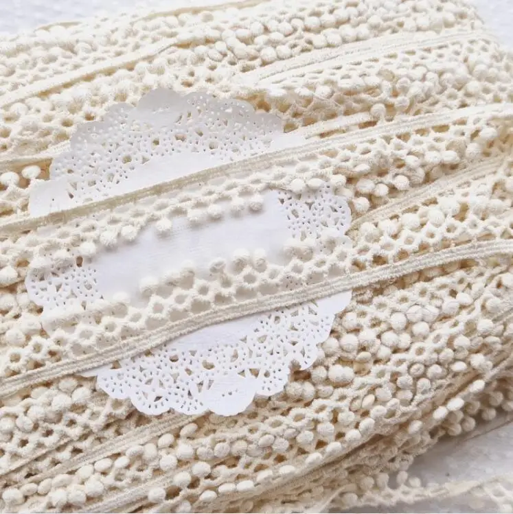 Cotton Embroidered Floral Lace Trim Ribbon 5 Meters 1.9cm Handicrafts DIY Sewing Craft Clothing Garment Accessories lace ribbon lace sewing supplies lace sewing accessories lace accessories lace garment accessories clothing accessories