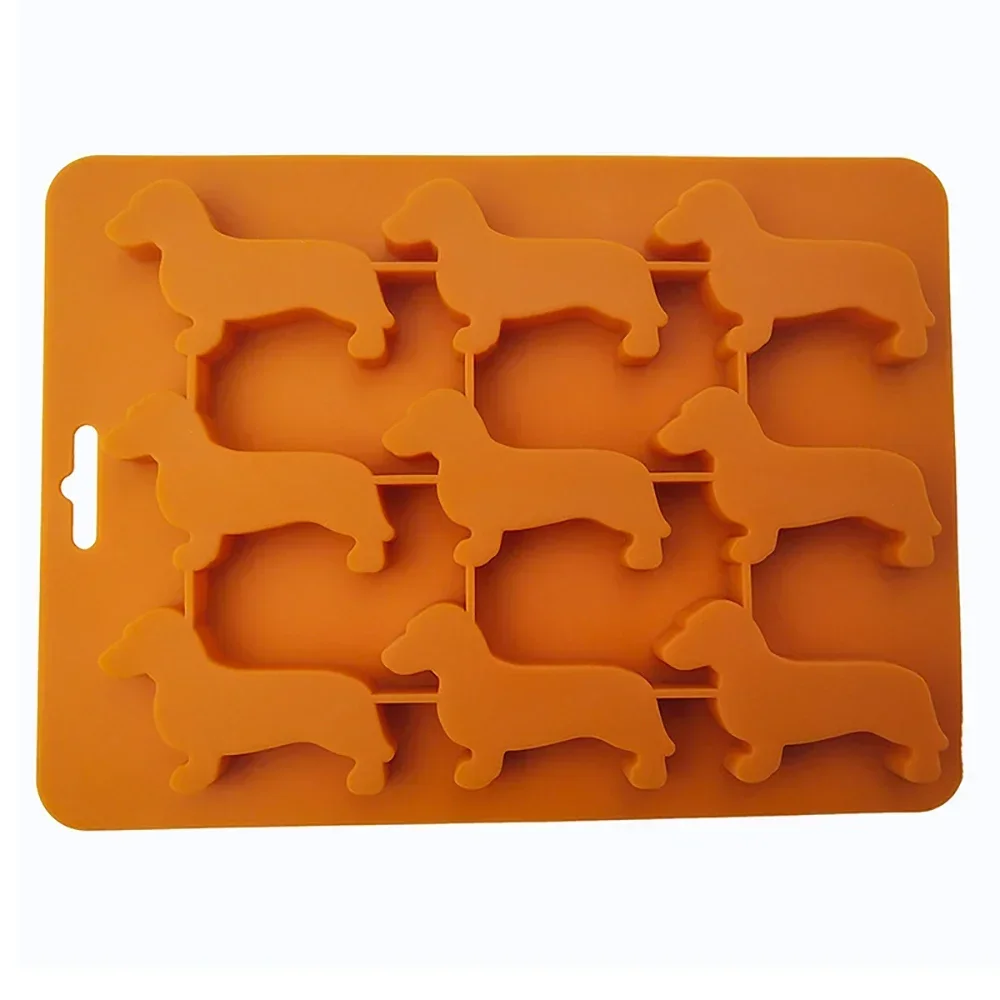 Dachshund Shaped Chocolate Cookie Silicone Mold Ice Cube Mold Creative DIY Home Ice Tray Kitchen Tools Silicone Molud Gadgets