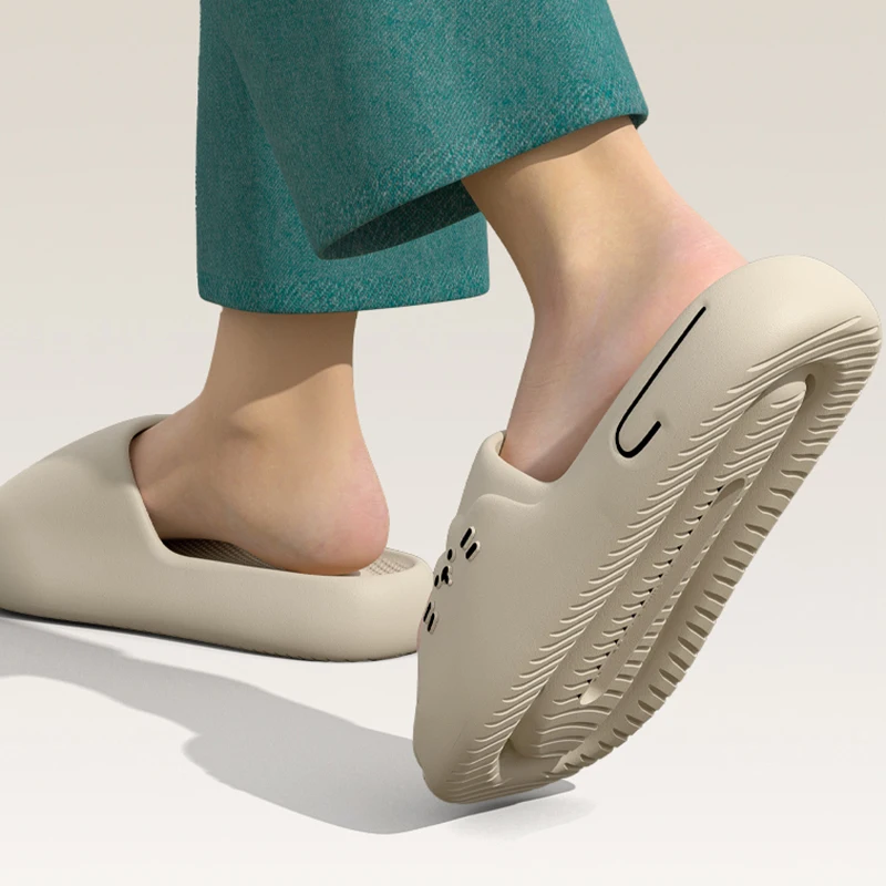 Cartoon Platform Cloud Slippers Women Comfortable Eva Non Slip Home Bathroom Slides Woman 2026 Summer Soft Sole Beach Sandals