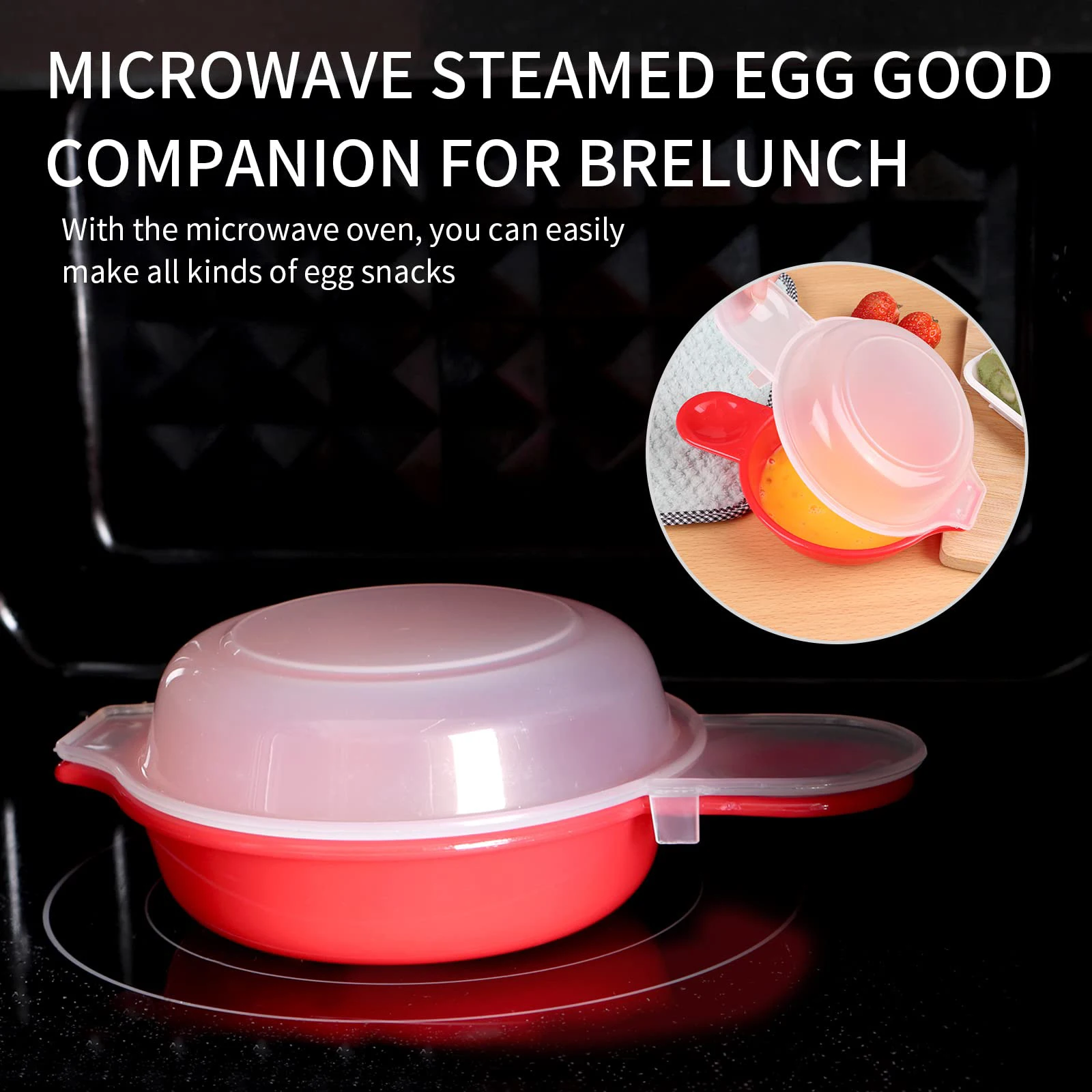 Egg cooker Egg poacher Silicone egg poacher 2Pcs Microwave Egg Poacher Egg Boiler Microwave Ovens Eggs Cooker 1 Minute Fast Eggs Hamburg Omelet Maker Kitchen Cooking Tool