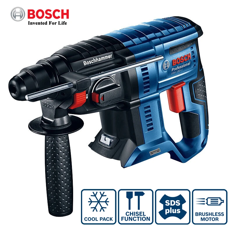BOSCH taladro de impacto martillo rotativo inalámbrico GBH 180 Li, sin escobillas, de de litio con SDS PLUS, GBH180 Li|Martillos eléctricos| - AliExpress