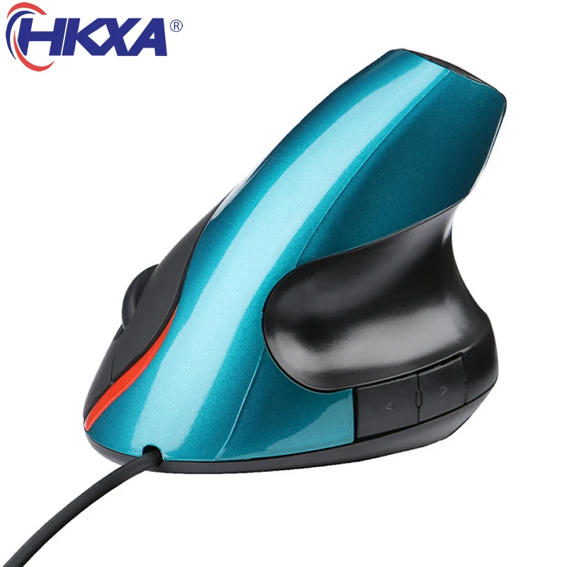 Mouse Vertical Ergonomic com Fio Plugue Usb Hand para Jogos de Computador de Mão Direita Comprimento da Linha de 1.5m Mouse Óptico para Jogos para Laptop e pc