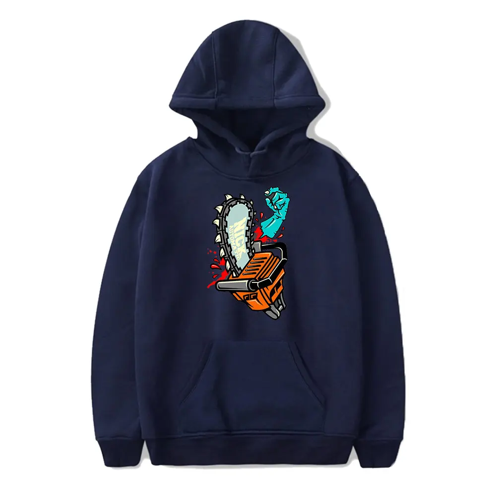 2024 motosserra nova moda outono inverno kawaii estilo anime harajuku feminino/masculino hip hop camisolas com capuz roupas