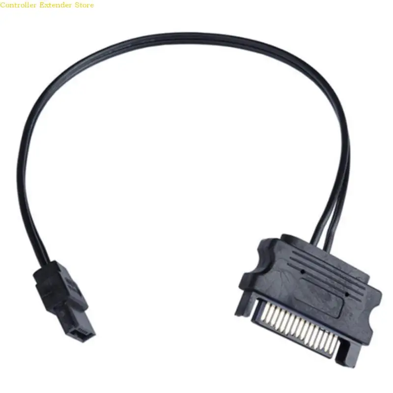 

Power Supply Cable 15pin Male to 6Pin Female Optical Line 6P 22awg for Notebook 6.7in PVE Adapter Wire