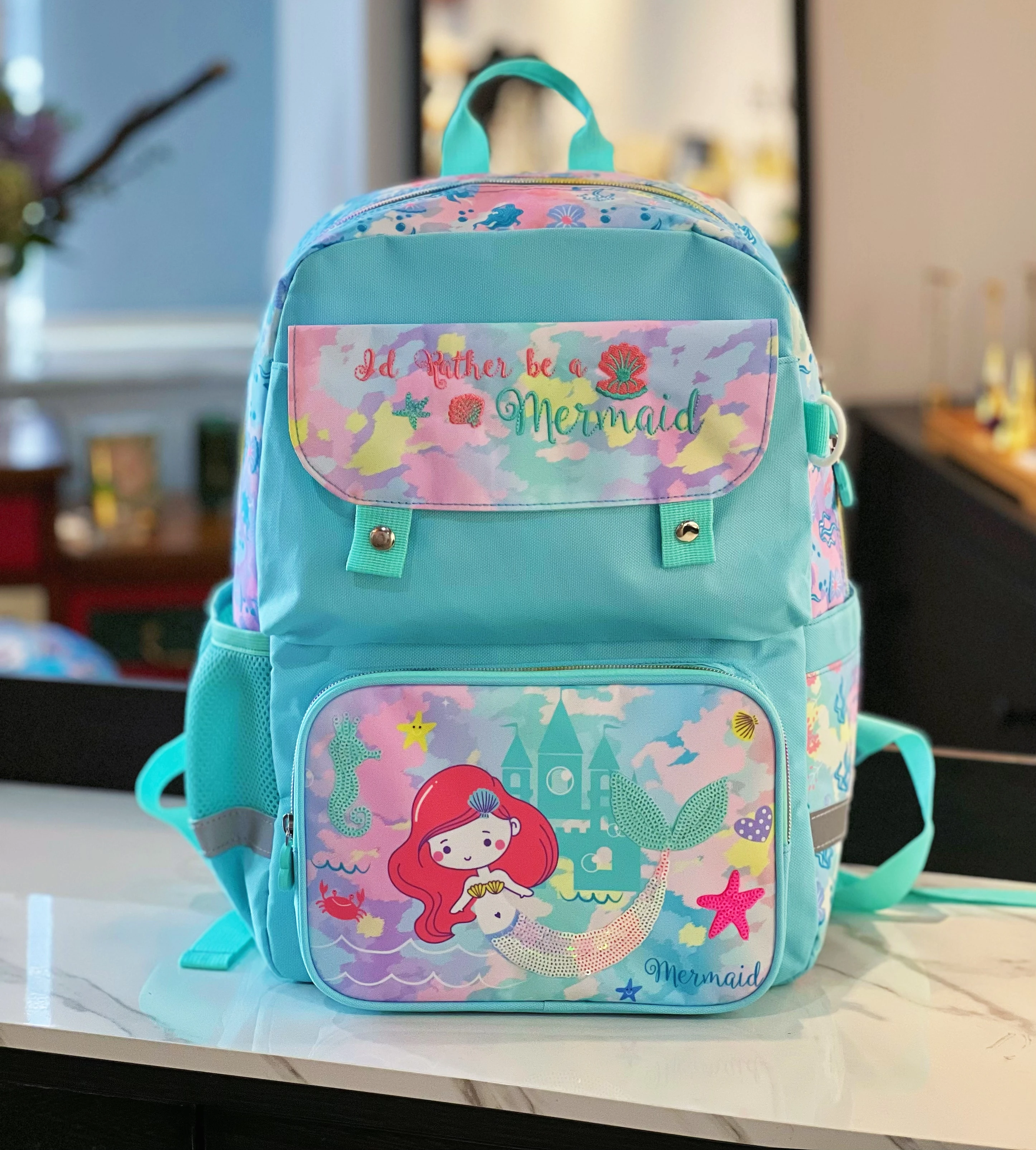 VEST backpack, backpack, 3-6 grade elementary school backpack, lightweight spine protection cartoon backpack for boys and girls