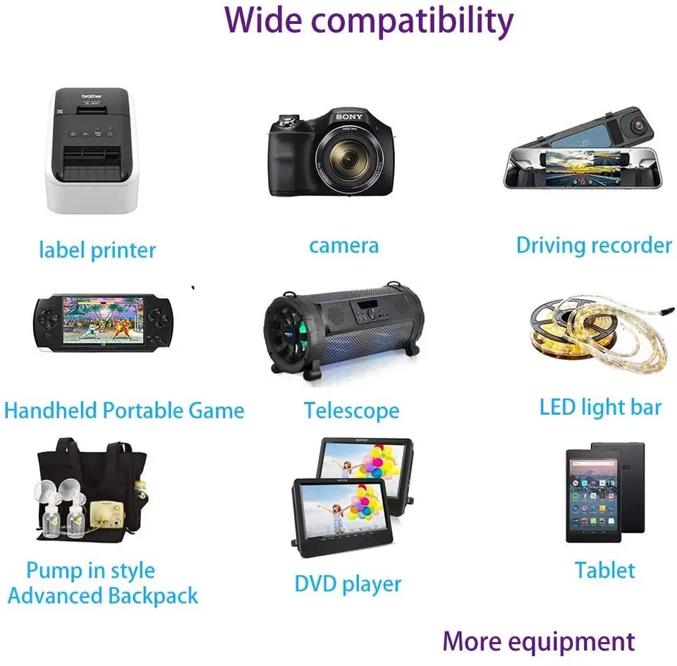 Cavo Alimentazione Auto Universale - 12V 2A, Con 8 Connettori, Per GPS, DVD, Altoparlanti - Foto 10