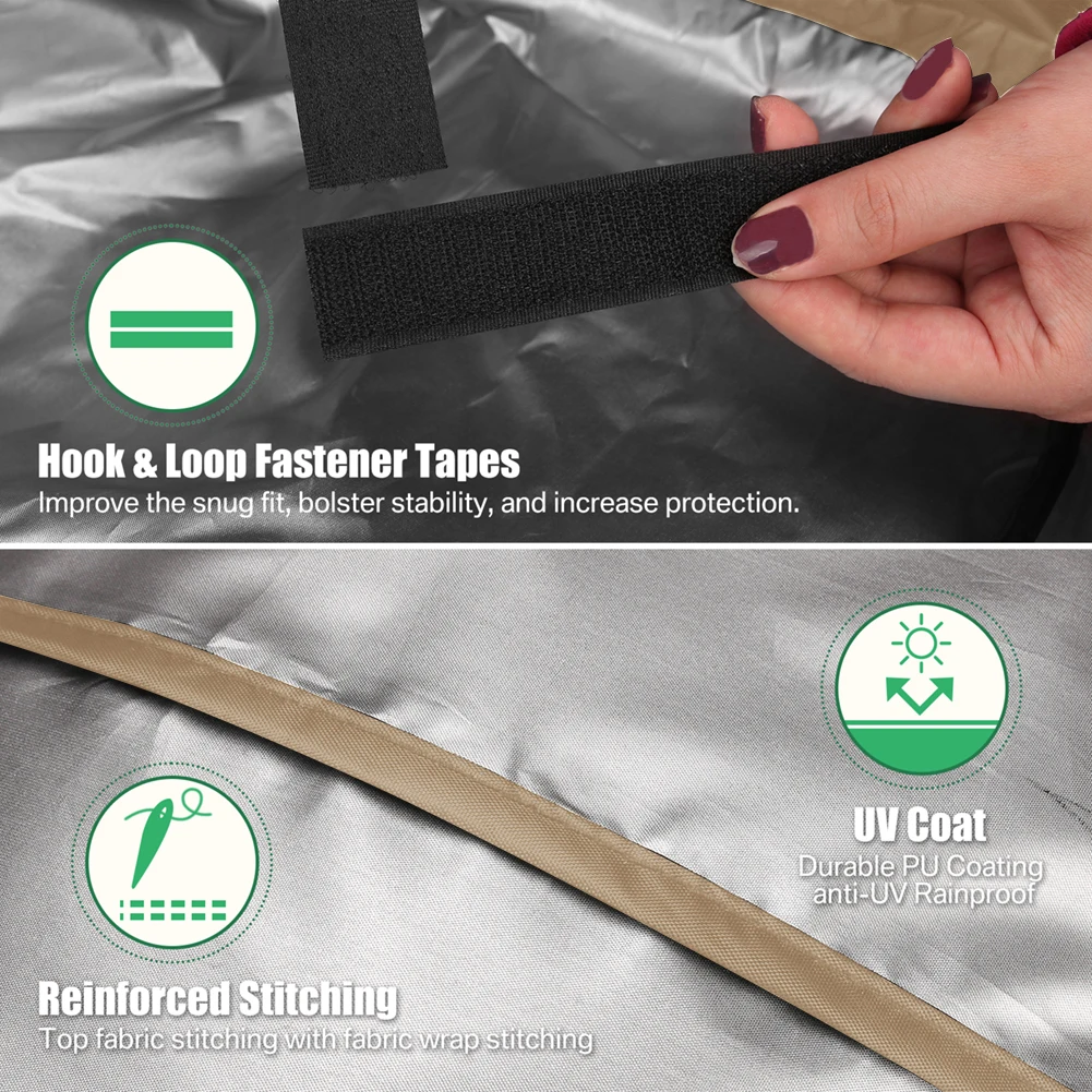 Weather-Resistant Waterproof BBQ Grill Cover - Durable Rip-Proof Protection