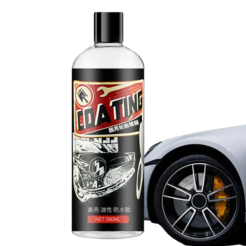 

300ml Tire Shine Coatings Long Lasting High Gloss Easy Application Non Greasy Car Auto Tire Refurbishing Agent Cleaner Coating