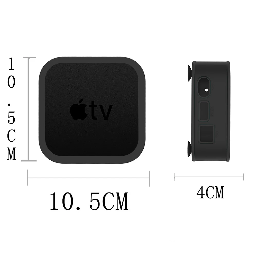 Protective Case For A pple TV 4K 6th Gen Anti-Slip Shock Proof Silicone Sleeve Set-top Box TV Box Waterproof Cover Elegantly