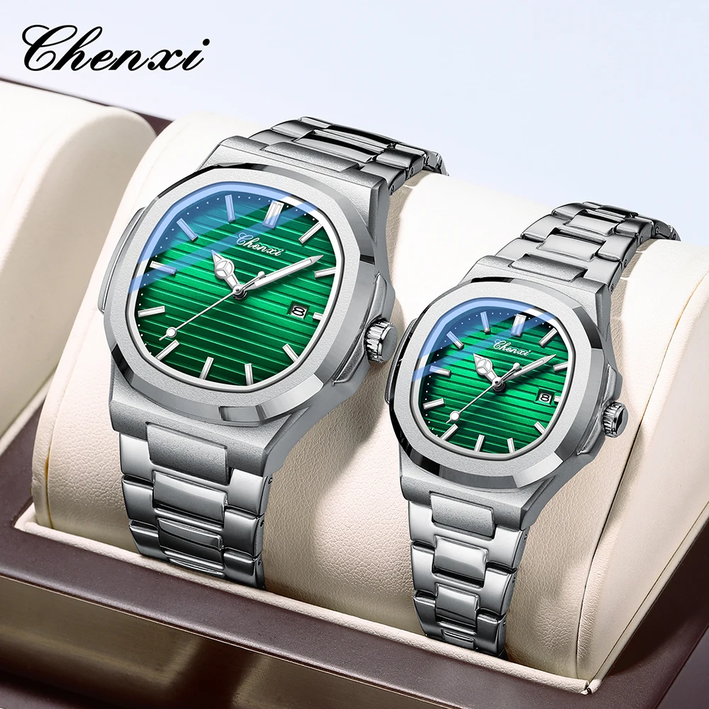 Quartz Watch Digital Watch Digital Wristwatch Fashion Couple Watches Waterproof Wristwatch Fashion Couple Watches Men and Women Business Luxury Stainless Steel Quartz Wristwatch Waterproof Luminous Couple Watch Pair Set
