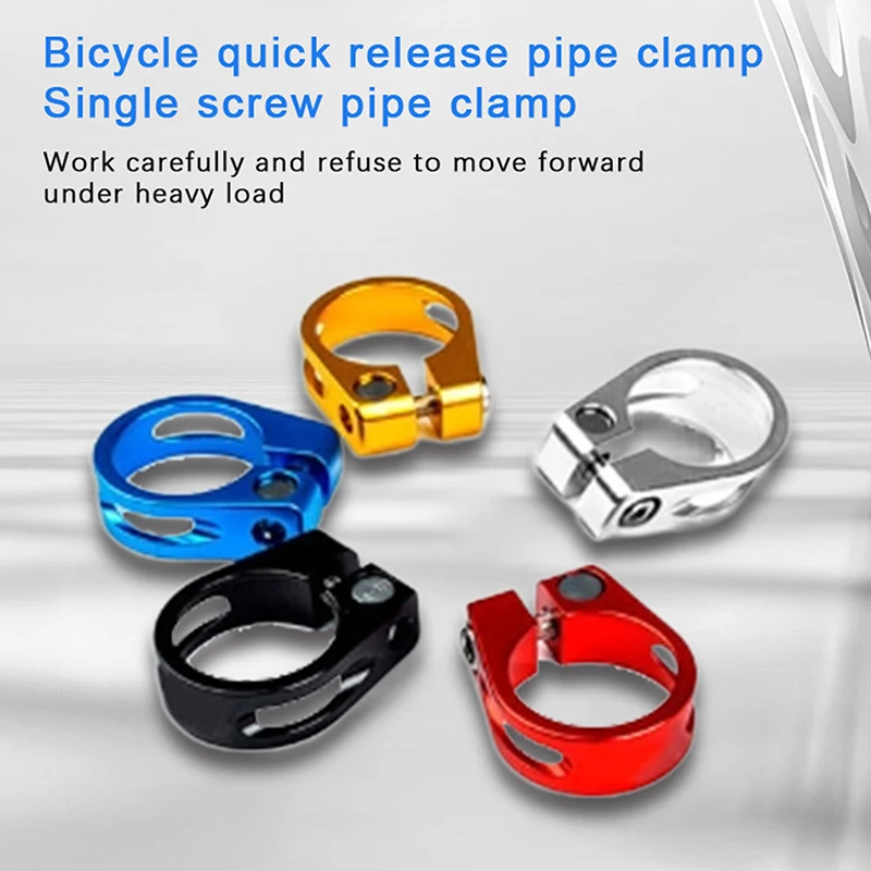 

Mountain Bike Seat Pipe Clamp 31.8 34.9 Screw Hollow Bicycle Seat Pipe Clamp Aluminum Alloy