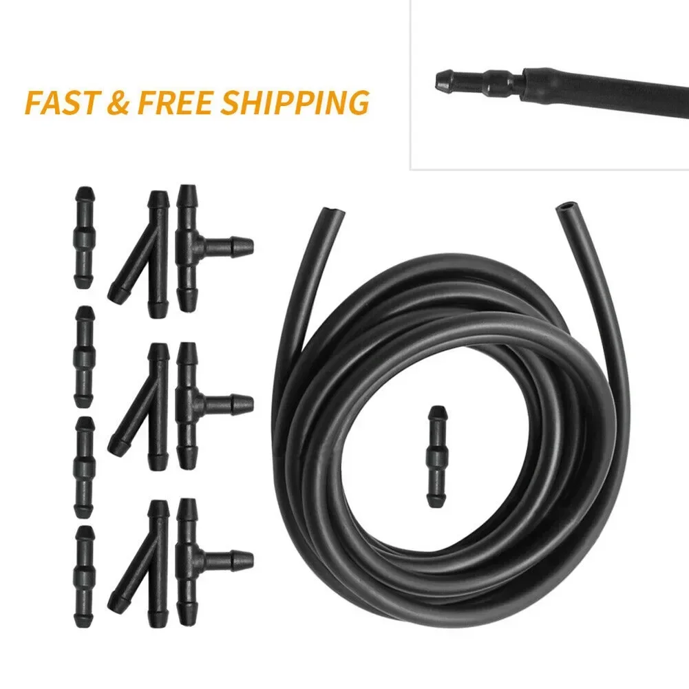 2m Car Windshield Washer Hose Automotive Car Wiper Blade Pipe Windshield Jet Spray Wiper Nozzle Water Hose Fluid Tube