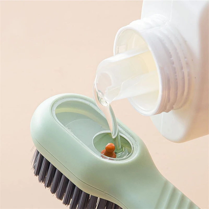 Shoe brush Shoe cleaning kit Automatic Liquid Adding Cleaning Brush Gadget Set Multifunctional Liquid Shoe Brush Household Soft Bristle Cleaning Kit