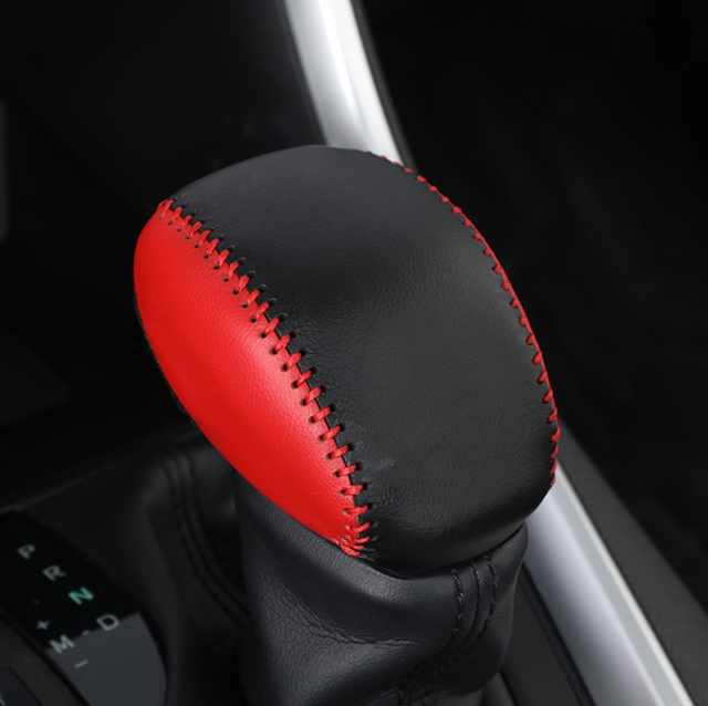 Toyota RAV4 2019 2020 2021 RAV 4 XA50 PU Leather Car Gear Shift Head Cover Trim Decoration Sticker Case Auto Accessories