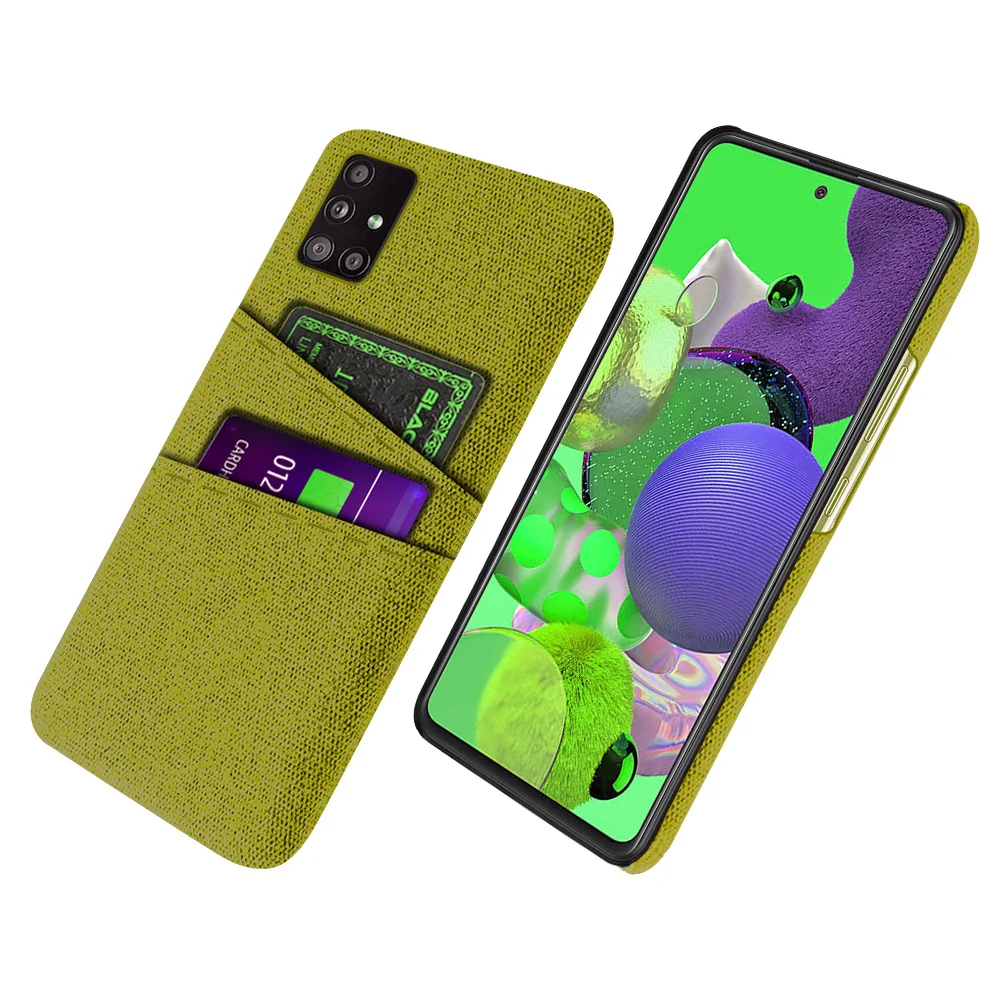 A51 5G Per Samsung Galaxy A51 5G A71 5G Custodia Di Lusso Febric Antiscivolo Slot Per Schede Cover Galaxy A71 A51 Funda Coque A 51 71