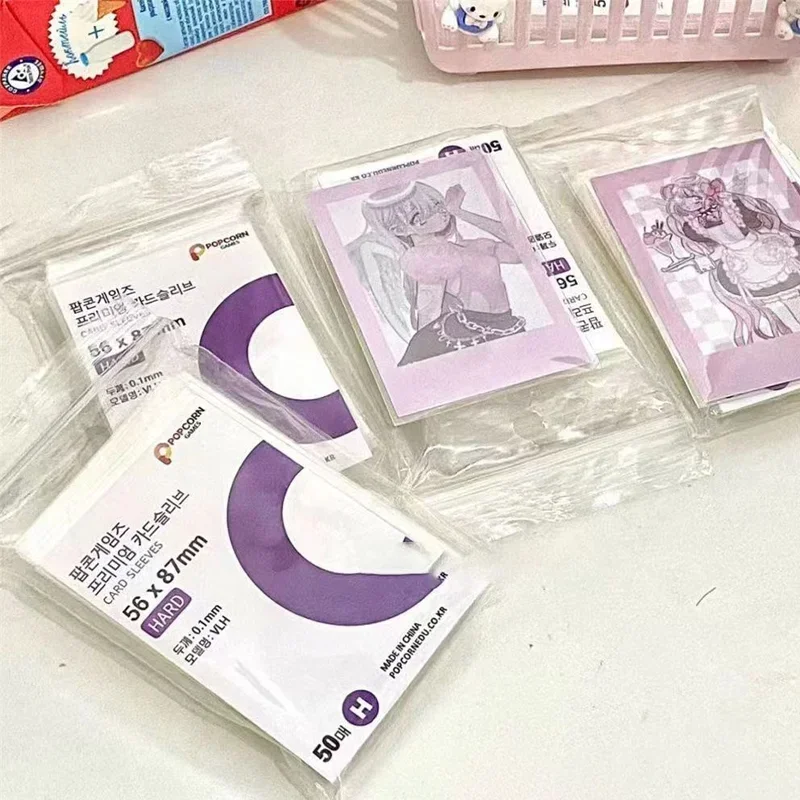투명 무산 CPP 하드 바인더 포토카드, 한국 카드 슬리브, 홀로그램 보호대 필름 앨범 바인더, 포토 팝콘 카드, 50 pc, 100pc