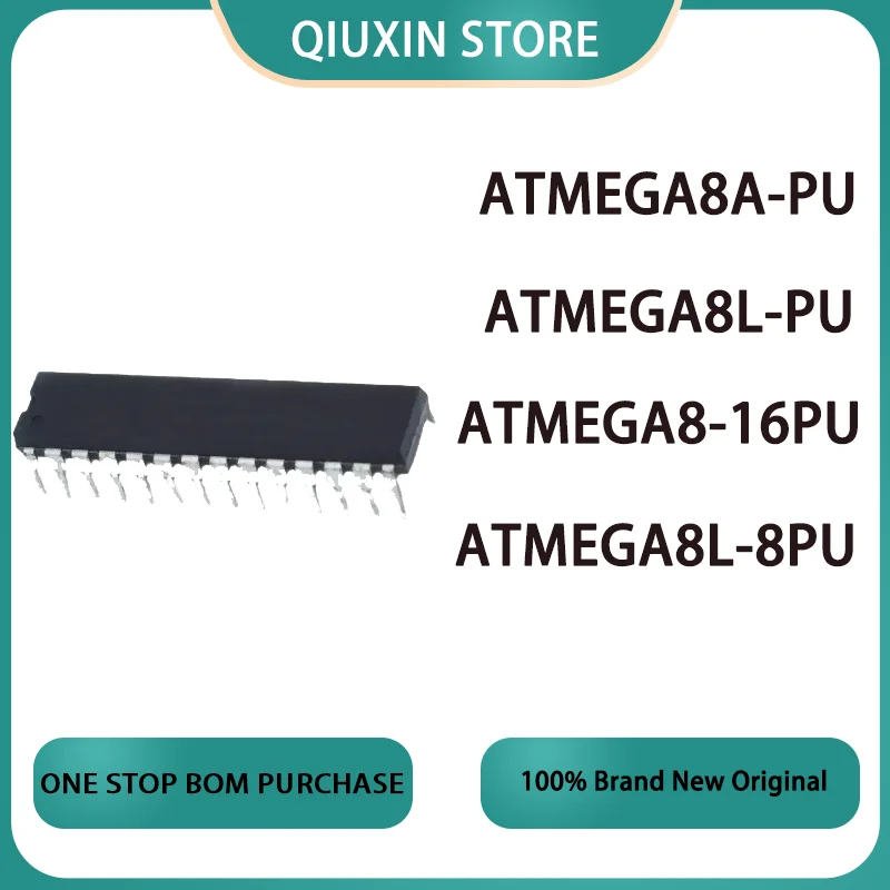 (1 шт.) 100% новая женская модель, ATMEGA8L ATMEGA8A ATMEGA8 DIP-28 женская ская, металличипсет