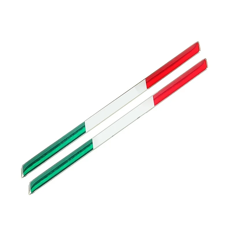 Italy Flag Sticker Badge 2pcs for Italian Car Bike Motorcycle