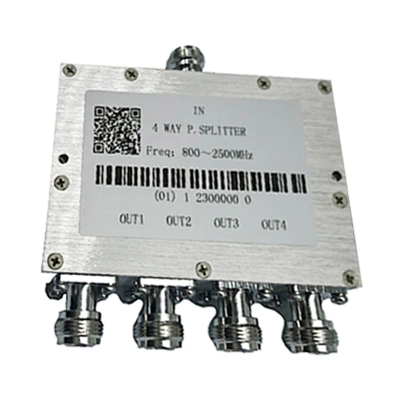 Power Splitter 8002500MHz Signal Divider with N Connector for RF Transceivers Systems Booster