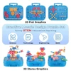 STEM Toys for Kids Design & Drill Toy Construction Games Creative Building Kits Kid Tool Set Educational Toys for Boys & Girls 6