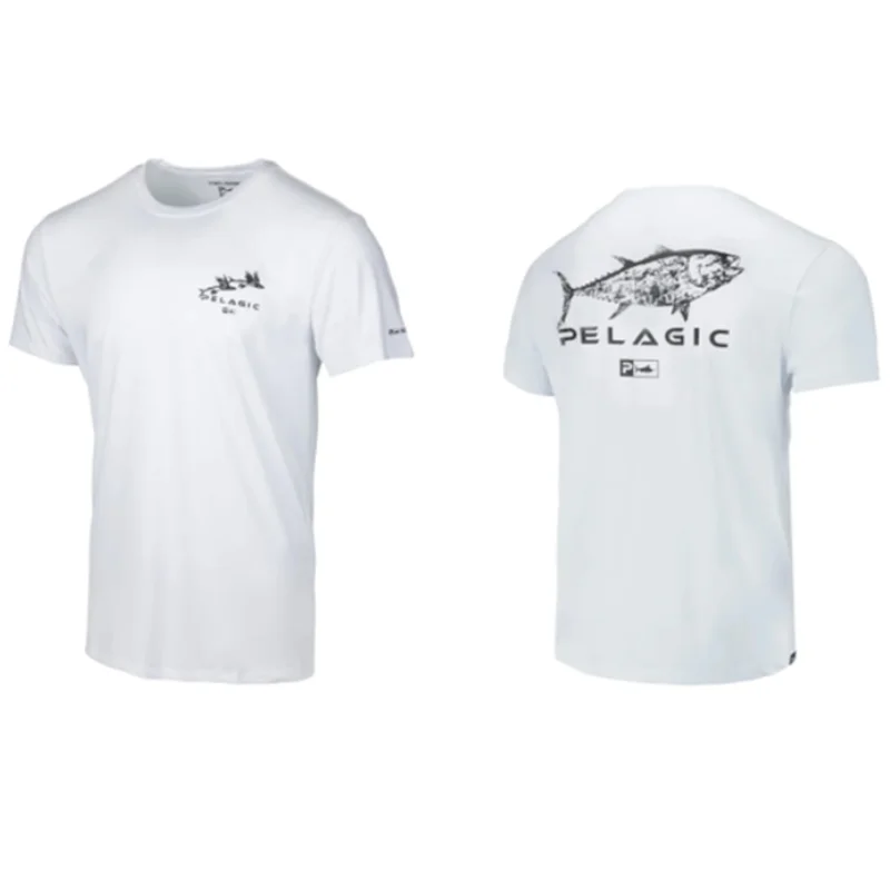 

Новые Pelagic рубашки для рыбалки с коротким рукавом с УФ-защитой футболки Camisa De Pesca UPF 50 походные свитера быстросохнущие женские