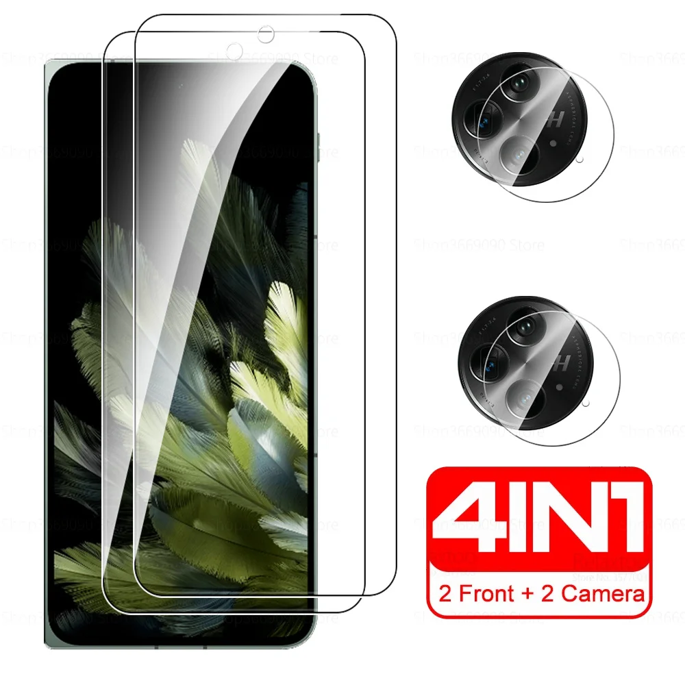 

For Oppo Find N3 Glass 4in1 Camera Protective Tempered Glass For Oppo Find N3 N 3 3N FindN3 7.82inch Screen Protector Film Cover