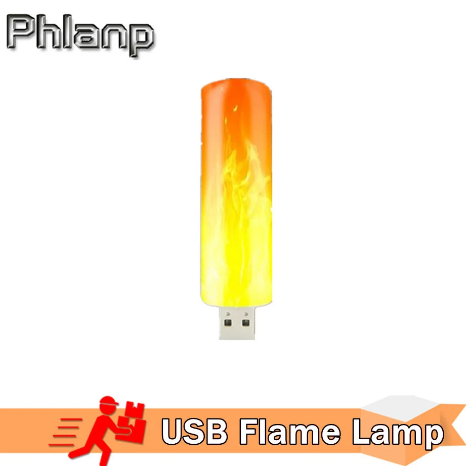 

Phlanp Night Light USB Plug Flame Lamp Computer Mobile Power Charging Mini Portable Simulation Retro Indoor Atmosphere Lighting