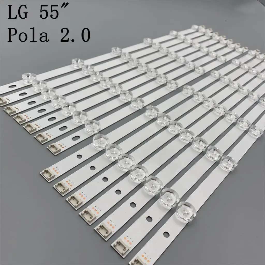 LED Strip For LIG 55LA6200 55LA620 55LA616V  55LA6208 55LA620S -ZA UA Bar Kit Television LED Band Pola 2.0 55