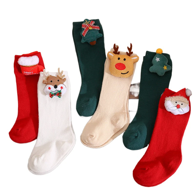 Baby Socks Cotton Anti Slip Socks for Girl Boy Christmas New Year