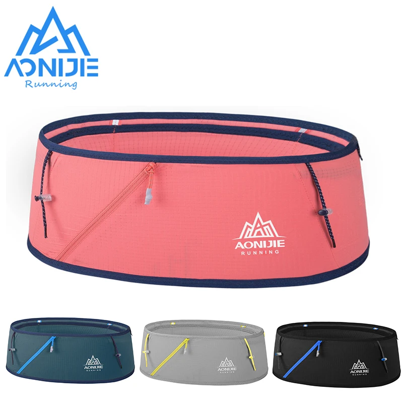 

AONIJIE Hydration Running Belt Waist Pack Travel Money Bag Trail Marathon Gym Fitness Mobile Phone Water Bottle W8101