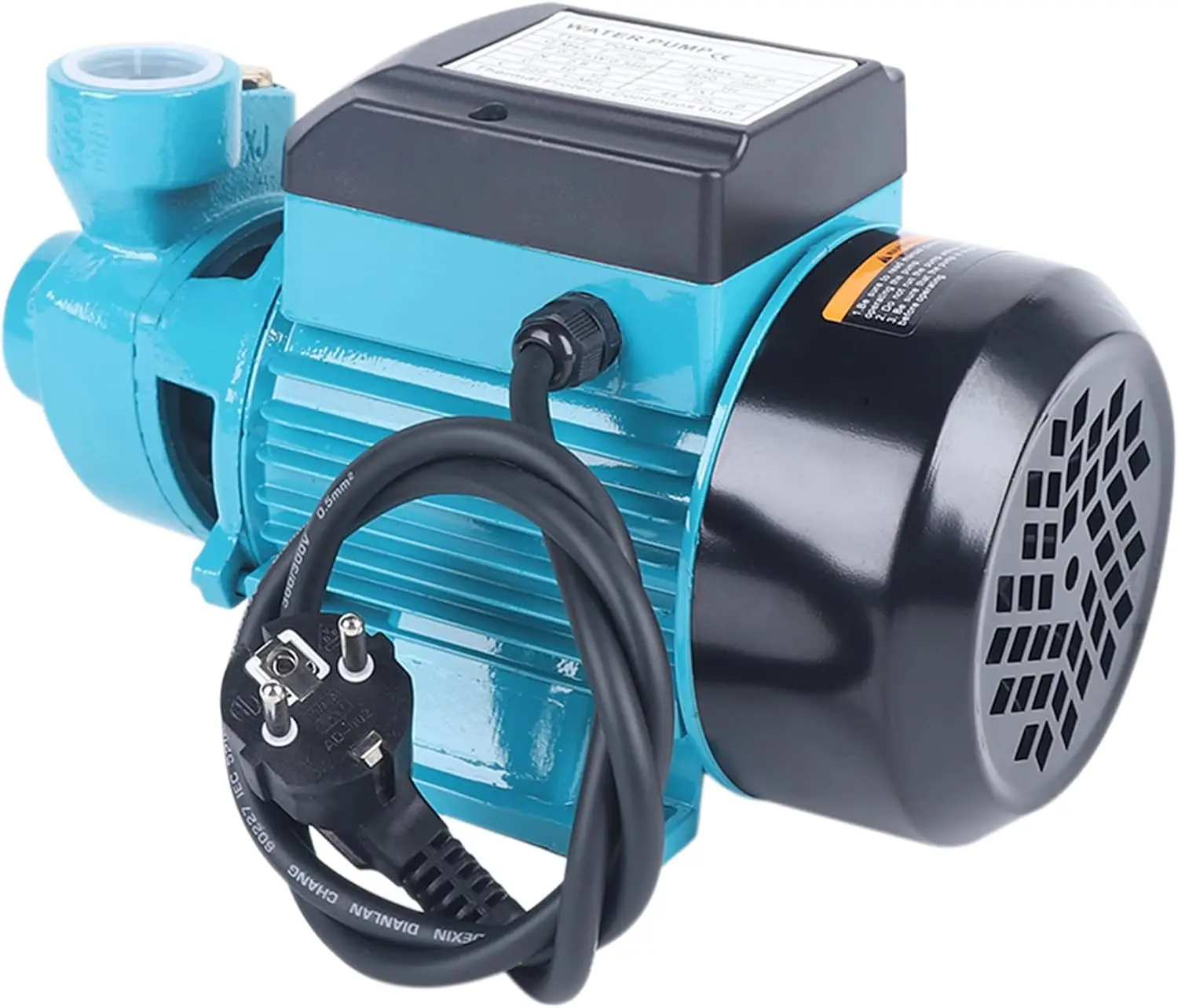 370W Gartenpumpe, 220 V Geräuscharme Hochdruck-Wasserpumpe 2000 l/h, 38 m Förderhöhe Hauswasserpumpe Bewässerungspumpe – Detail 5