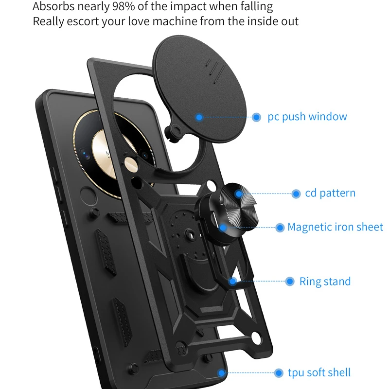 Premium Armor Case with Lens Protection Ring