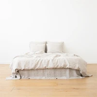 Duvet Cover Set 100% Pure Linen Feel Super Soft Comfortable Chic Soft 3 PCs Home Bedding Set King Quilt Cover And Pillowcases 1