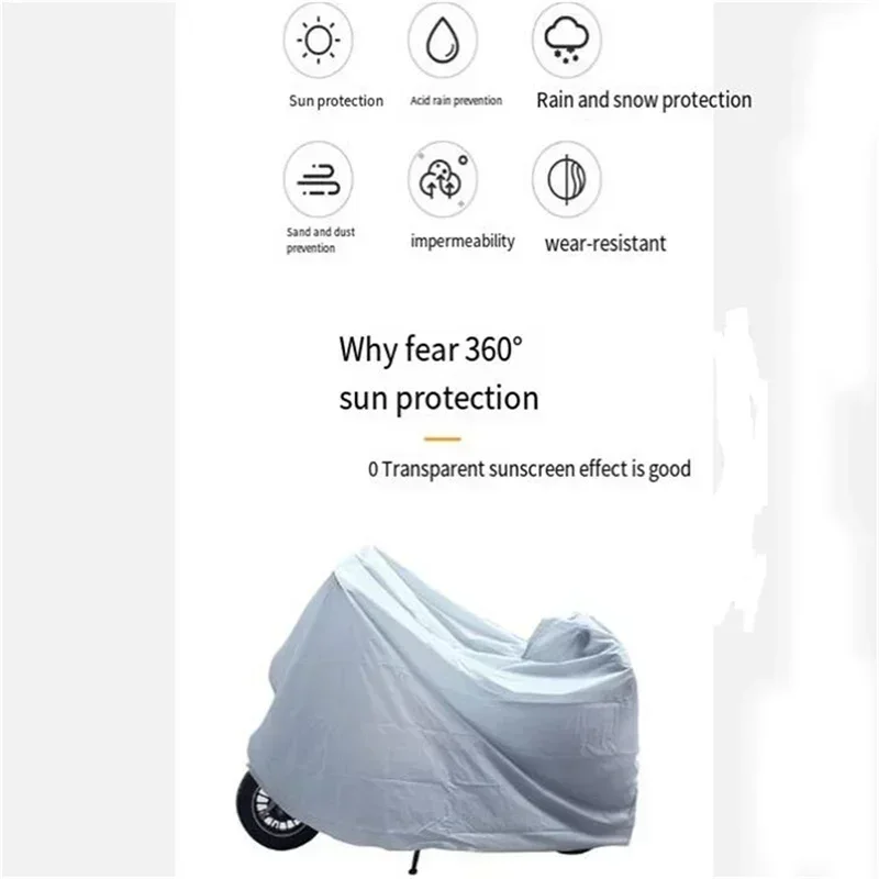 Durable Waterproof Sun-Protective Motorcycle Cover for Outdoor and Indoor Use