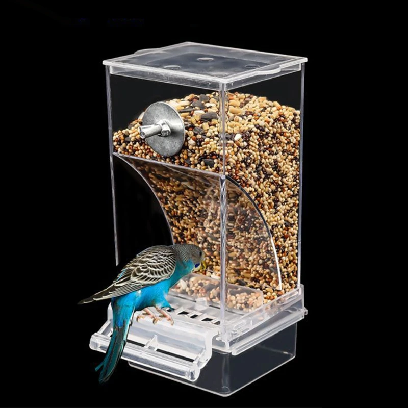 Bird Pet Bird Automatic Feeder Splash-Proof Feeder Cage Accessories Food Container For Parakeet Canary Finch