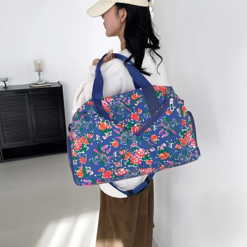 thumbnail image 1 of Bolso de mano de viaje informal de gran capacidad, sólido, diseño moderno, bolsos de alta calidad para mujer, con cremallera, tejidos cómodos, bolso de viaje de nailon, 1 of 4