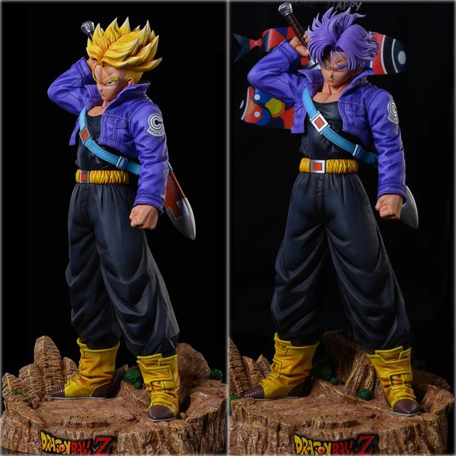 Dragon Ball Z Figure GK The Future Warrior Trunks with Replacement Head Action Figure 50cm Collection Desktop Statue Toys 2