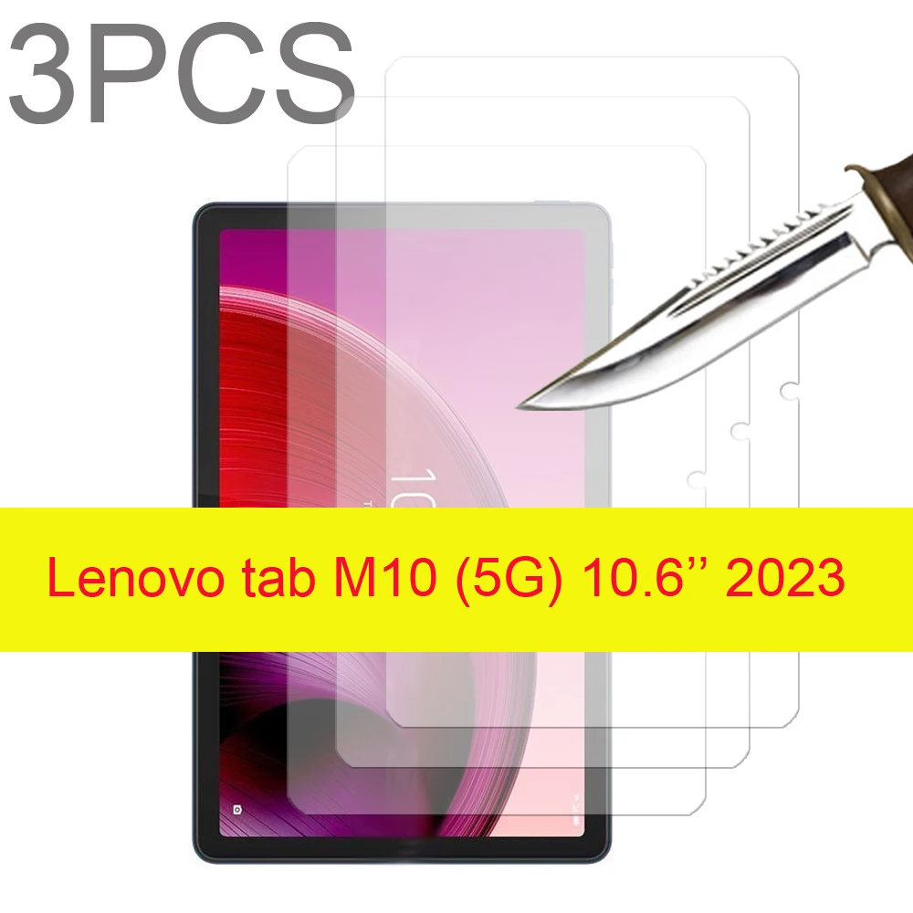 

3PCS for Lenovo tab M10 5G 2023 TB360ZU 10.6'' Tempered Glass screen protector 3 packs protective tablet film HD Antiscratch